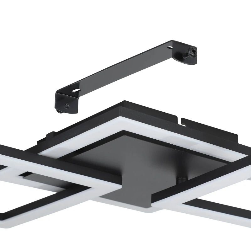 EGLO Plafondlamp Smart Paranday | 32.4W 3000K/6500K 4000Lm | IP20 Dimbaar Zigbee | Zwart/wit