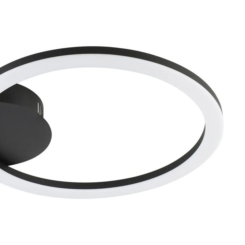 EGLO Plafondlamp Smart Parrapos | 12W 3000K/6500K 1000Lm | IP20 Dimbaar Zigbee | Zwart/wit