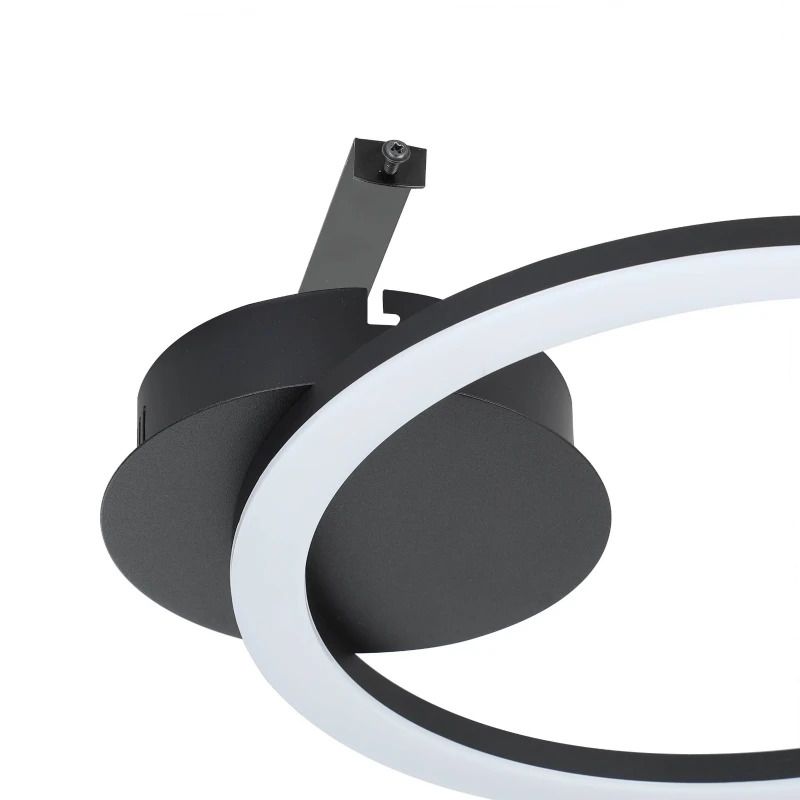 EGLO Plafondlamp Smart Parrapos | 12W 3000K/6500K 1000Lm | IP20 Dimbaar Zigbee | Zwart/wit
