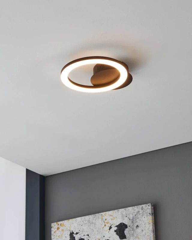 EGLO Wandlamp Smart Parrapos | 12W 3000K/6500K 850Lm | IP20 Dimbaar Zigbee | Zwart/wit