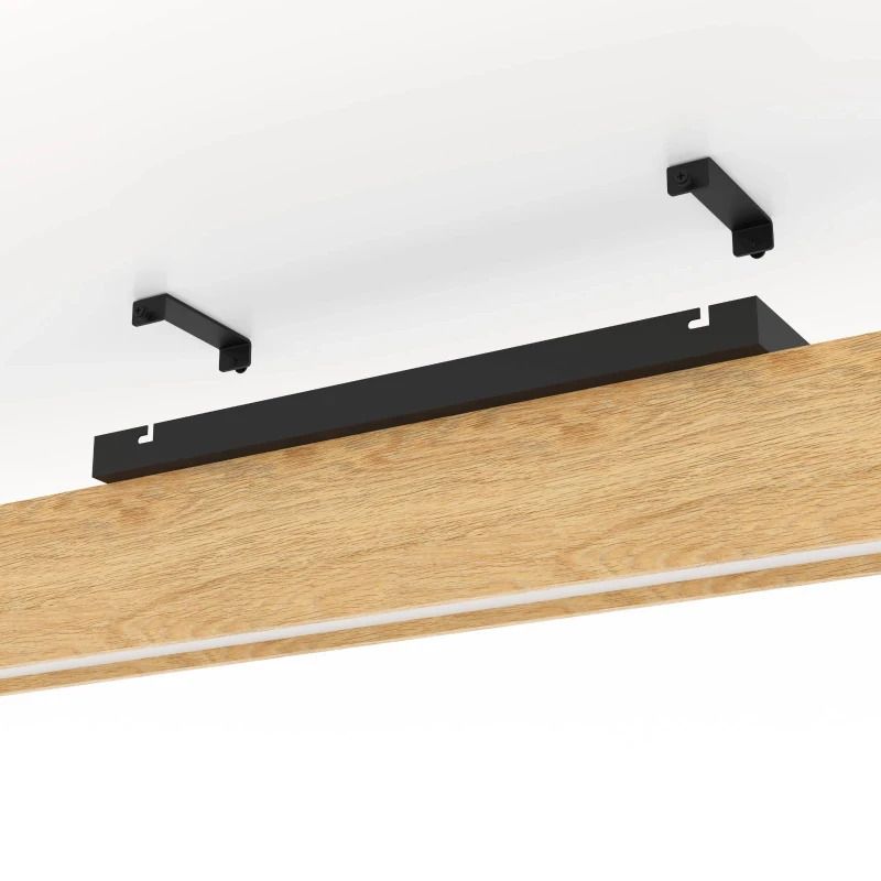 EGLO Plafondlamp Smart Anchorena | 35W RGB 3980Lm | IP20 Dimbaar Zigbee | Hout/zwart