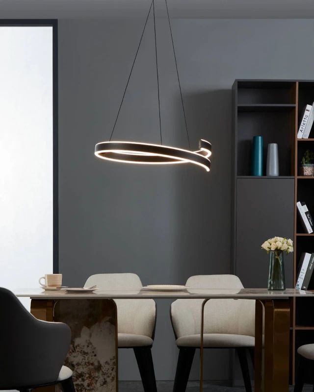 EGLO LED Hanglamp Smart Andabaia | 42.5W 3000K/6500K 5300Lm | IP20 Dimbaar Zigbee | Zwart/wit