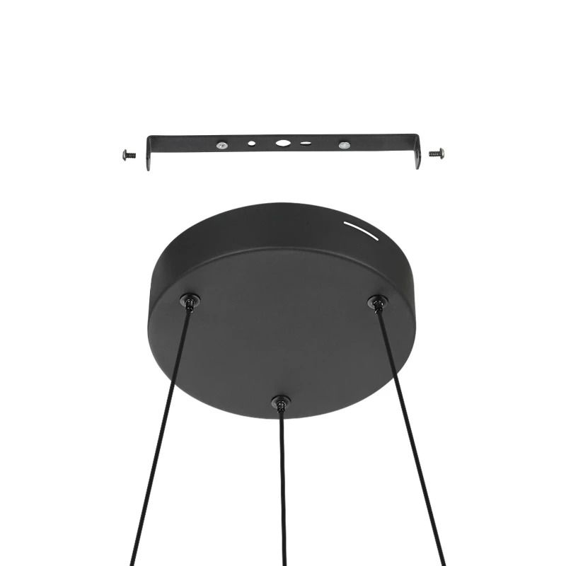 EGLO LED Hanglamp Smart Andabaia | 42.5W 3000K/6500K 5300Lm | IP20 Dimbaar Zigbee | Zwart/wit