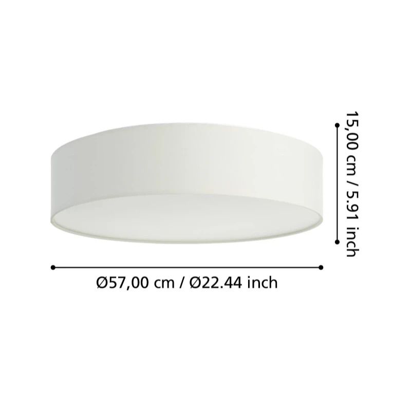 EGLO Plafondlamp Smart Romao | 35W RGB 3500Lm | IP20 Dimbaar Zigbee | Wit