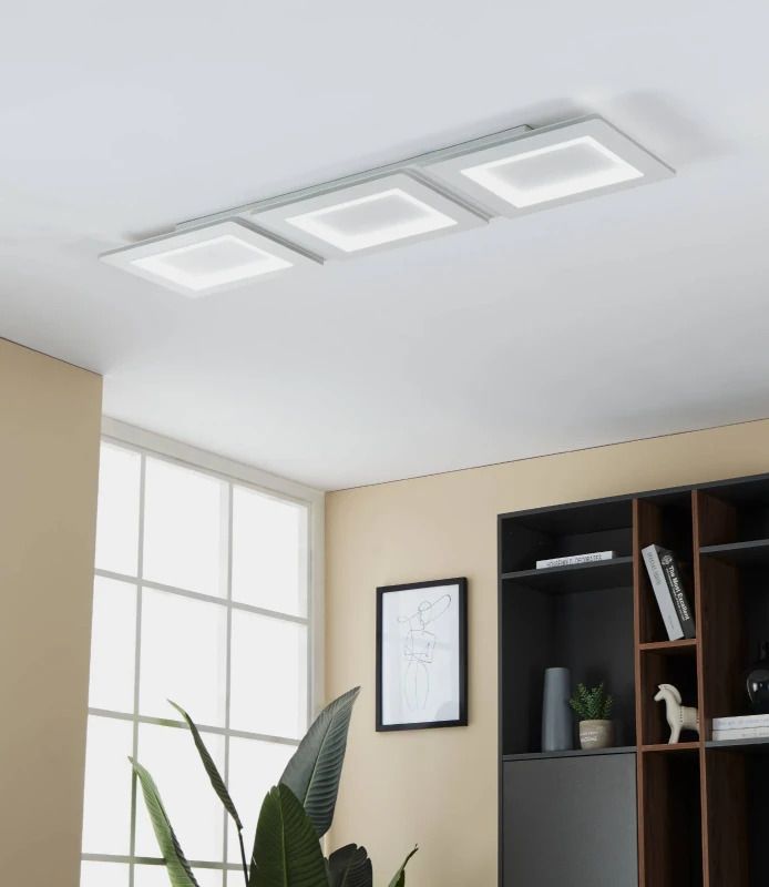 EGLO Plafondlamp Smart Padrogiano | 42.5W RGB 6000Lm | IP20 Dimbaar Zigbee | Wit