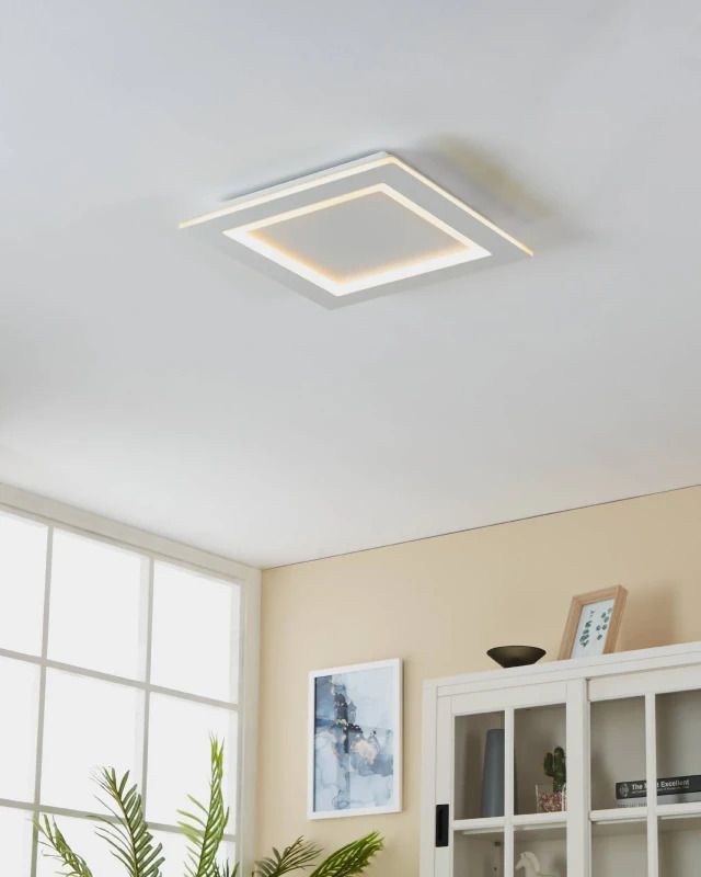EGLO Plafondlamp Smart Padrogiano | 27.9W RGB 3600Lm | IP20 Dimbaar Zigbee | Wit