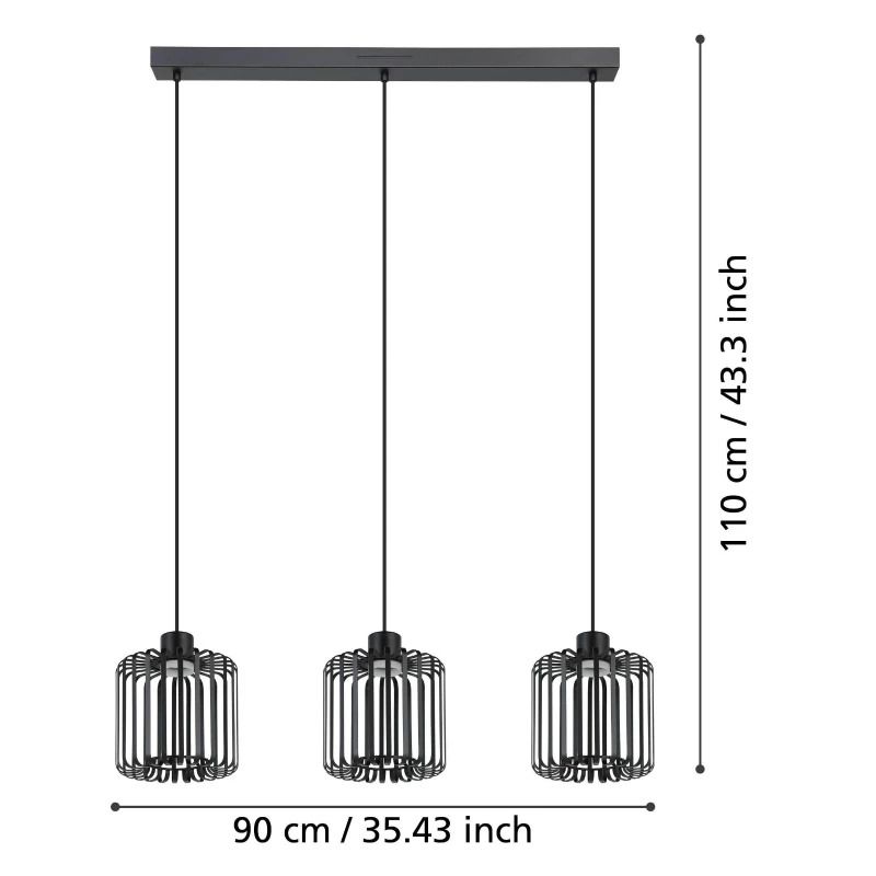 EGLO LED Hanglamp Smart Ginestrone | 11.1W RGB 1650Lm | IP20 Dimbaar Zigbee | Metal