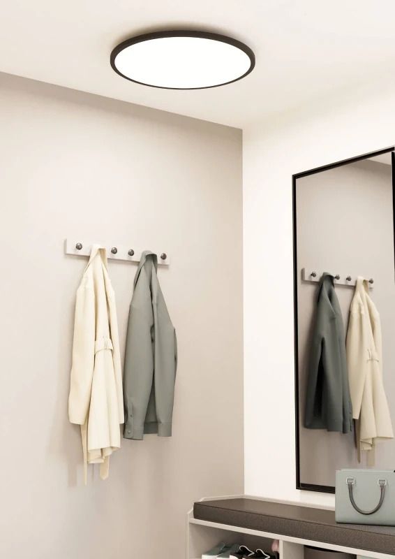 EGLO Plafondlamp Smart Sarsina | 41W 2700K/6500K 5800Lm | IP20 Dimbaar Zigbee | Zwart