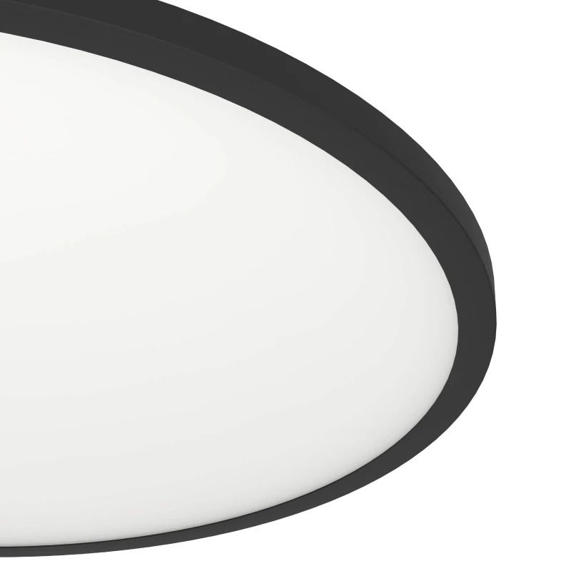 EGLO Plafondlamp Smart Sarsina | 41W 2700K/6500K 5800Lm | IP20 Dimbaar Zigbee | Zwart