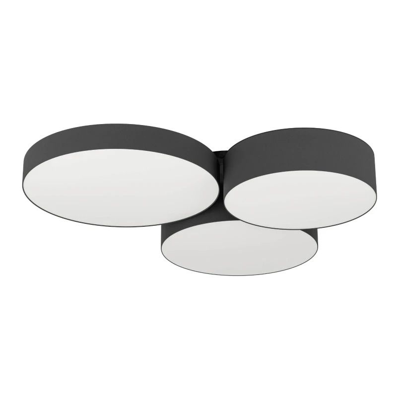 EGLO Plafondlamp Smart Barbano | 22.5W RGB 2550Lm | IP20 Dimbaar Zigbee | Zwart/glas
