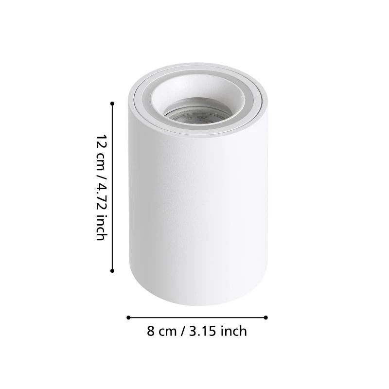 EGLO Plafondspot Smart Carosso | 1X GU10 4.9W RGB | IP20 Dimbaar Zigbee | Wit