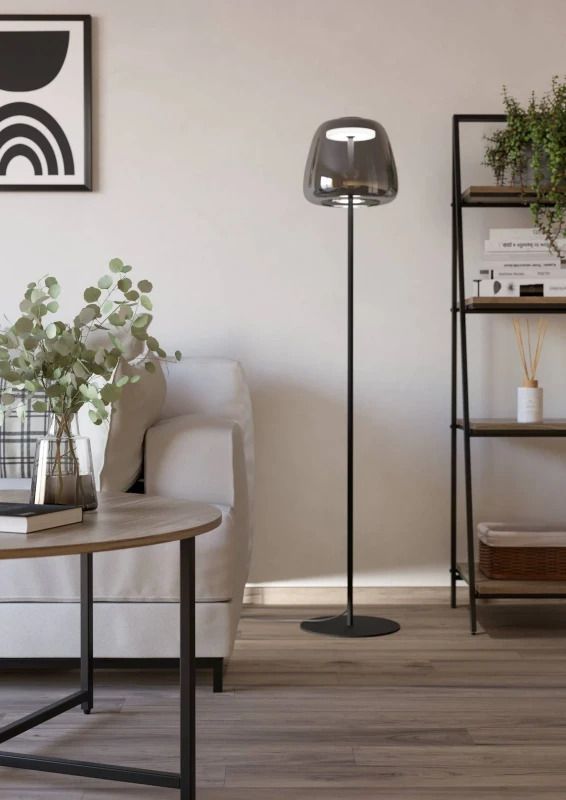 EGLO LED Vloerlamp Smart Alfero | 15.5W RGB 2000Lm | Dimbaar Zigbee | Glas