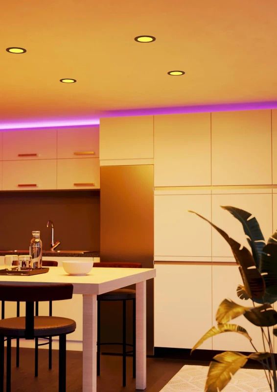 EGLO LED Inbouwspot Smart Fueva 6 | 5W RGB 620Lm | IP44 Dimbaar Zigbee | Zwart