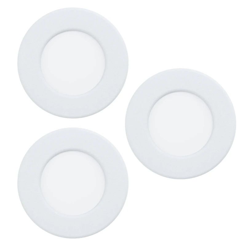 EGLO 3X LED Inbouwspot Smart Fueva 6 | 8.4W RGB 1020Lm | IP44 Dimbaar Zigbee | Wit