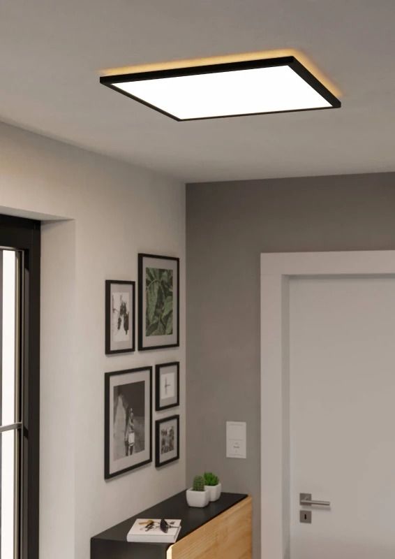 EGLO Plafondlamp Smart Rovito | 17W RGB 2800Lm | IP44 Dimbaar Zigbee | Zwart