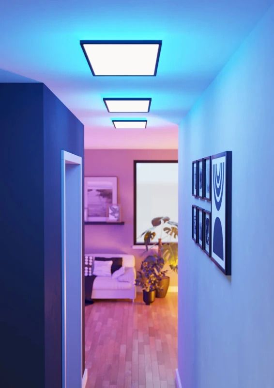 EGLO Plafondlamp Smart Rovito | 17.2W RGB 2580Lm | IP44 Dimbaar Zigbee | Zwart