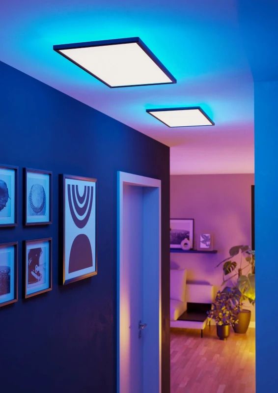 EGLO Plafondlamp Smart Rovito | 17.2W RGB 2580Lm | IP44 Dimbaar Zigbee | Zwart