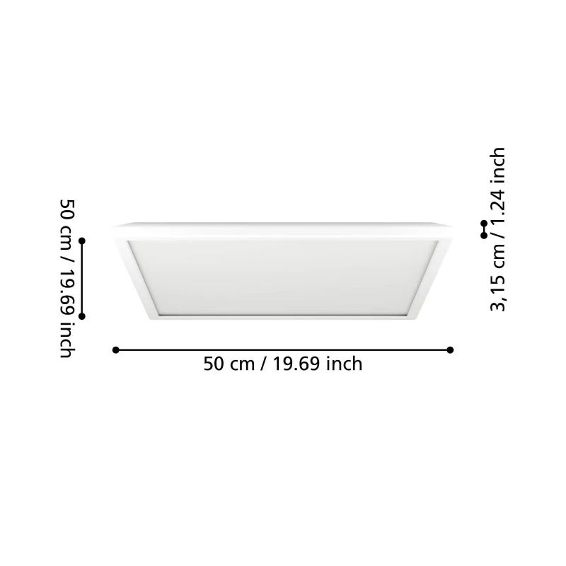 EGLO Plafondlamp Smart Rovito | 17W RGB 2800Lm | IP44 Dimbaar Zigbee | Wit