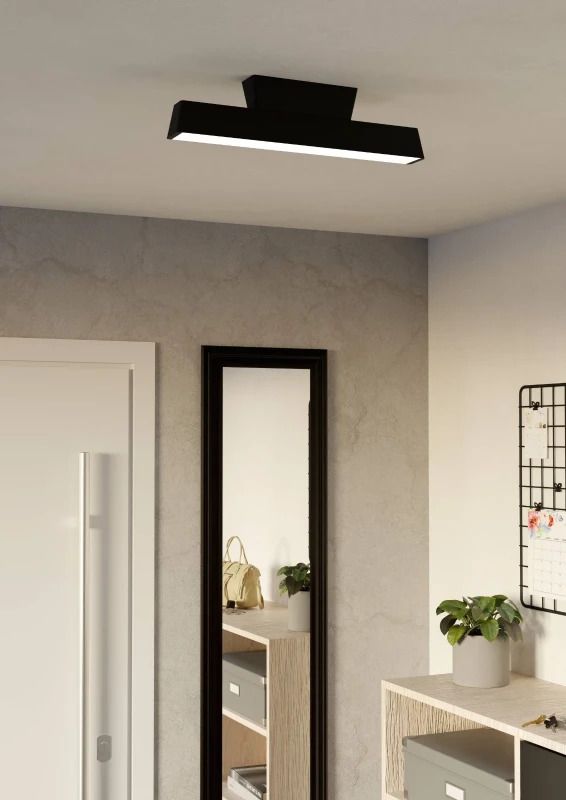 EGLO Plafondlamp Smart Simolaris | 16W RGB 1900Lm | IP20 Dimbaar Zigbee | Zwart/wit