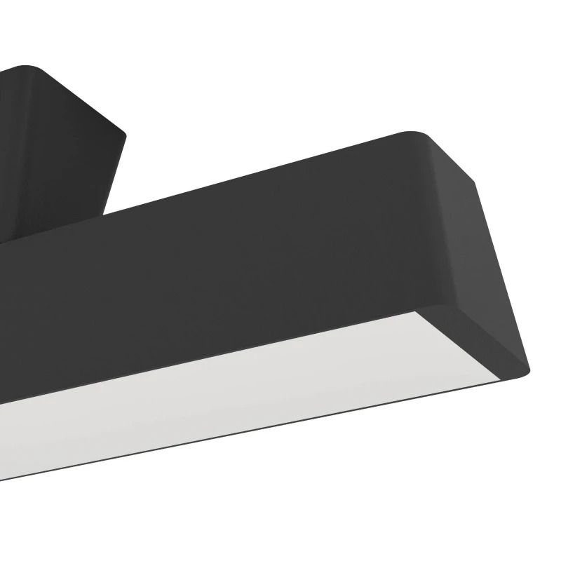 EGLO Plafondlamp Smart Simolaris | 16W RGB 1900Lm | IP20 Dimbaar Zigbee | Zwart/wit