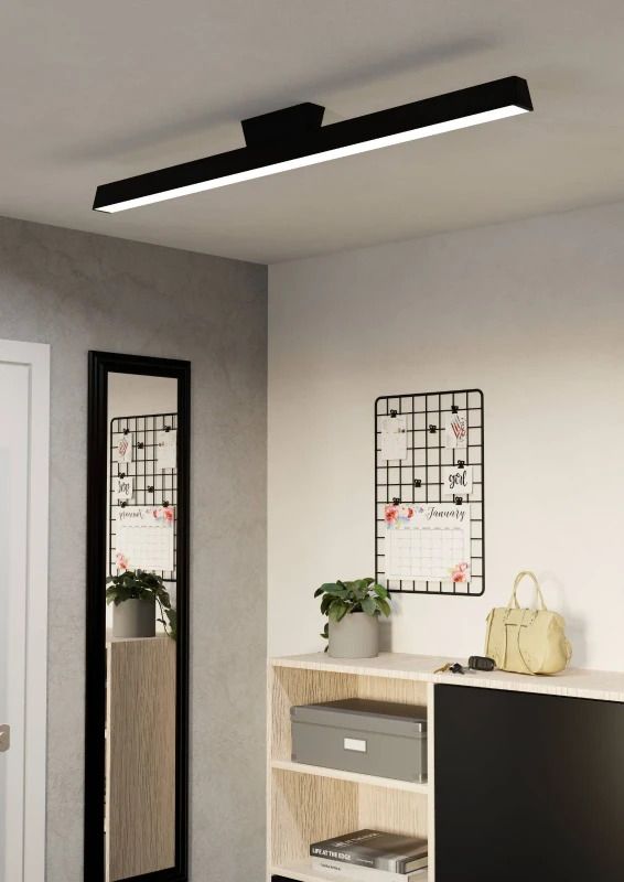 EGLO Plafondlamp Smart Simolaris | 35W RGB 4200Lm | IP20 Dimbaar Zigbee | Zwart/wit