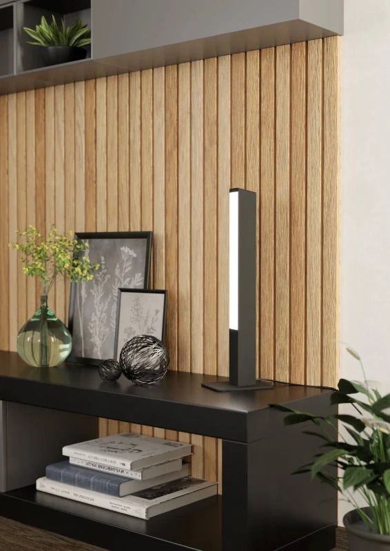 EGLO LED Vloerlamp Smart Simolaris | 16W RGB 1900Lm | Dimbaar Zigbee | Zwart/wit
