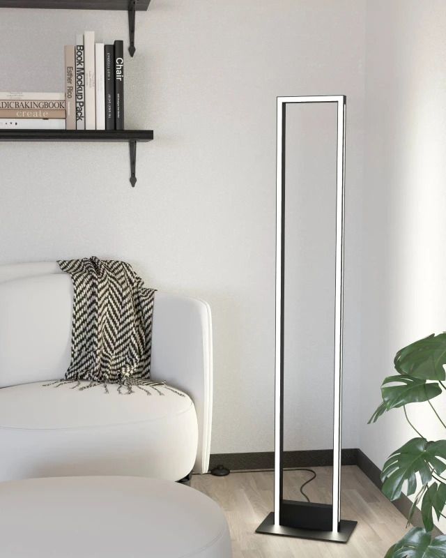 EGLO LED Vloerlamp Smart Salvilanas | 33W 2700K/6500K 4300Lm | Dimbaar Zigbee | Zwart