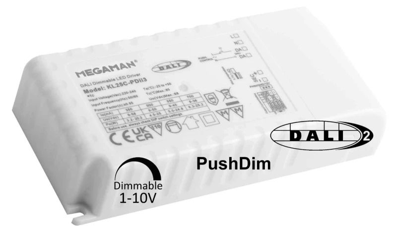 Megaman LED Driver | 350mA/700mA 3W/25W 9V/58V | DALI 1-10V Dimbaar IP20 | MM11459