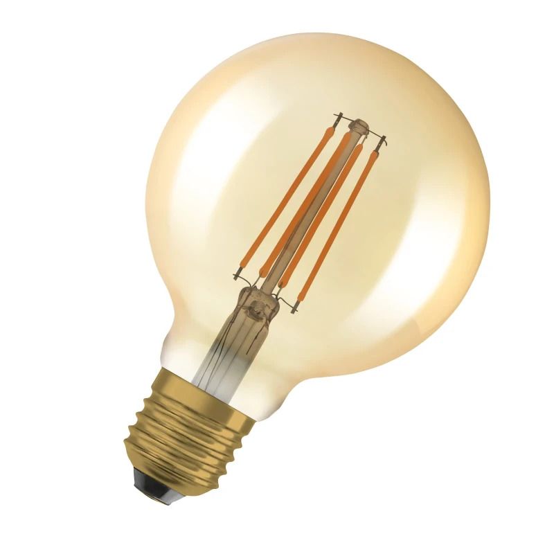 Osram E27 LED Globelamp | 6.5W Goud 2400K 220V/240V 824 725Lm | 300° Ø95mm Dimbaar