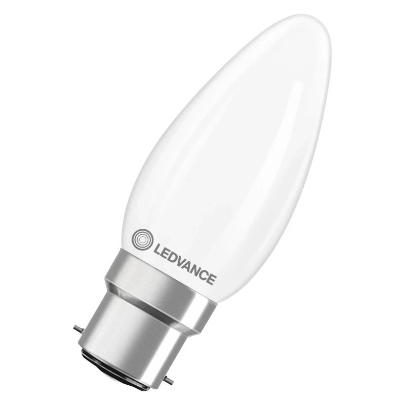 Ledvance B22d LED Kaarslamp | 3.4W 2700K 220V/240V 827 470Lm | 300° Ø35mm