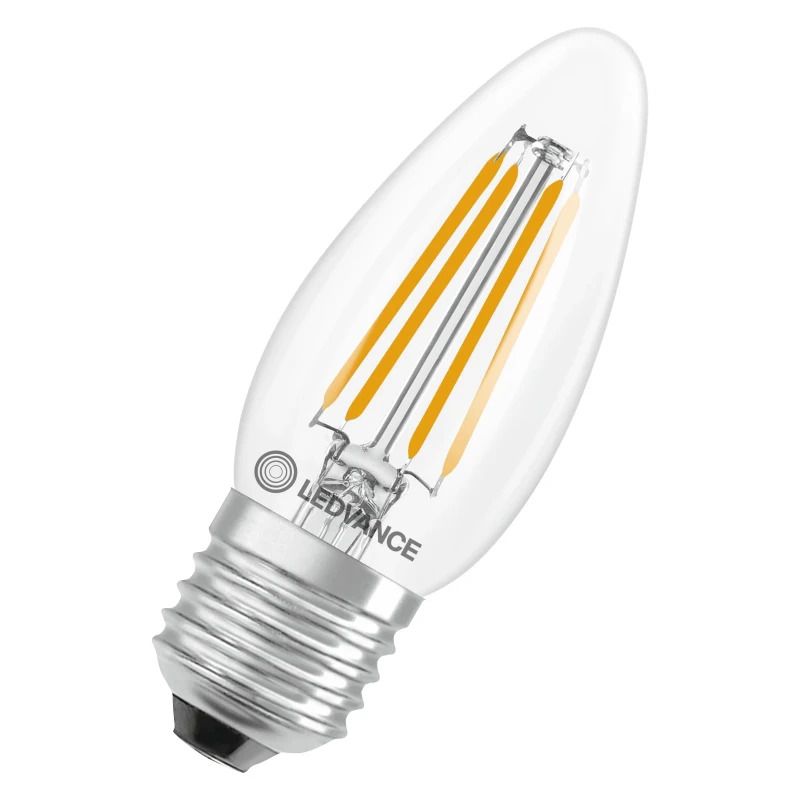 Ledvance E27 LED Kaarslamp | 3.4W 2700K 220V/240V 827 470Lm | 300° Ø35mm