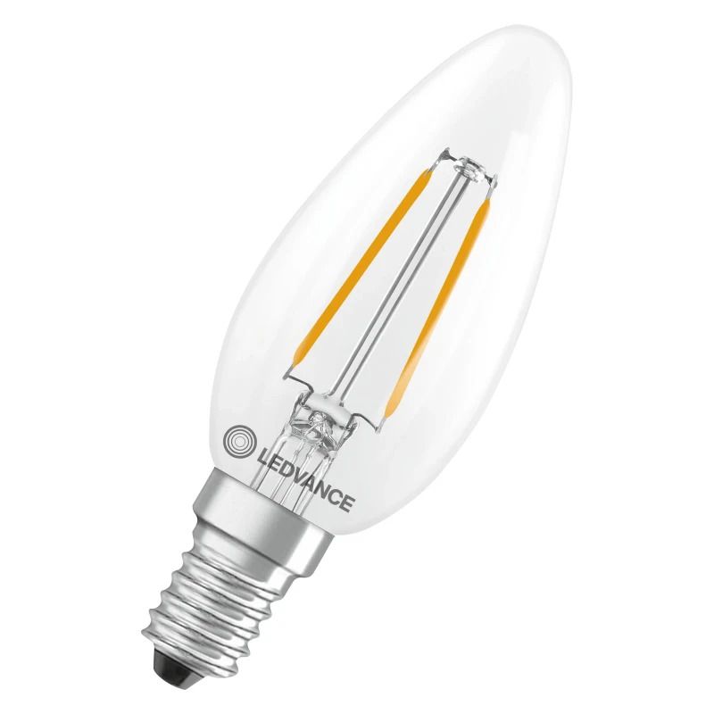 Ledvance E14 LED Kaarslamp | 1.8W 2700K 220V/240V 827 250Lm | 300° Ø35mm