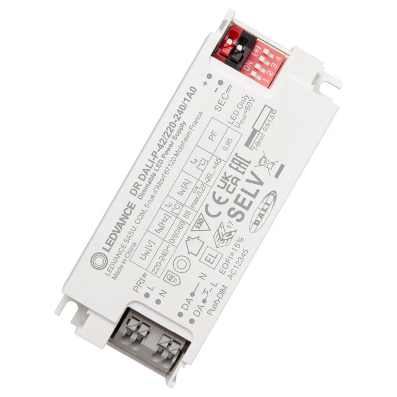 Ledvance LED Driver | LED DRIVER DALI PERFORMANCE GEN 3 -42/220-240/1A0 | DALI Dimbaar IP20