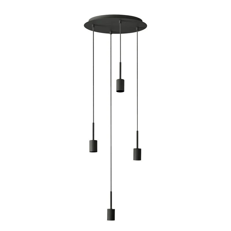Ledvance LED Armatuur E27 | Decor Needle Pendant Plate 4xE27 Dark Grey