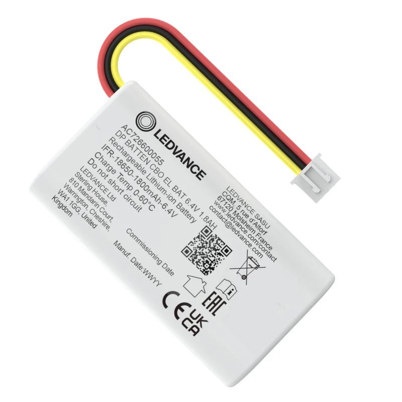 Ledvance Elektrisch Onderdeel | DAMP PROOF / BATTEN COMBO BATTERY EL BAT 6.4V 1.8AH 2WH