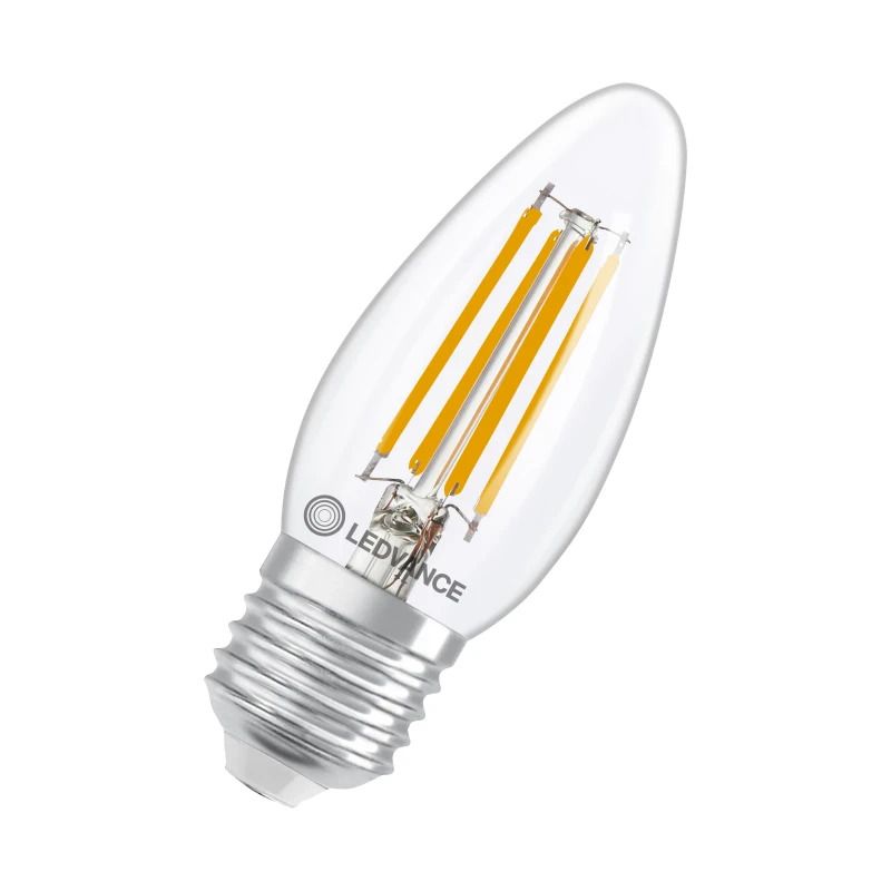 Ledvance E27 LED Kaarslamp | 3.4W 2700K 220V/240V 827 470Lm | 300° Ø35mm Dimbaar