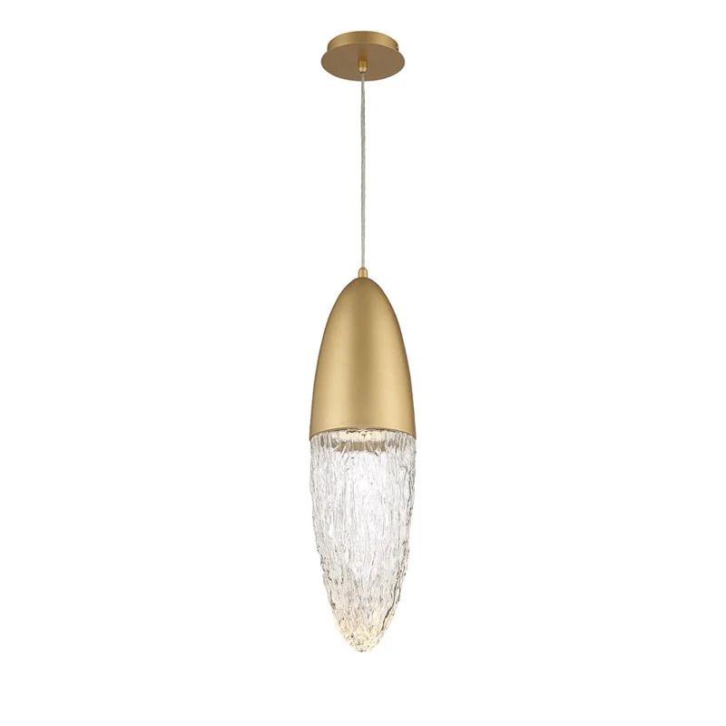 Eurofase LED Hanglamp Ecrou | 8W 3000K 930 | Brushed Gold