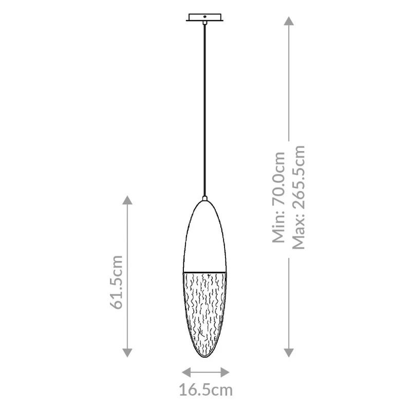 Eurofase LED Hanglamp Ecrou | 8W 3000K 930 | Brushed Gold
