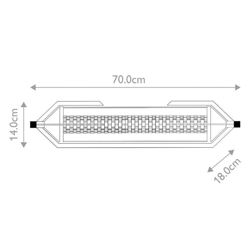 Eurofase LED Wandlamp Espada | 23W 3000K 930 | Polished Chrome