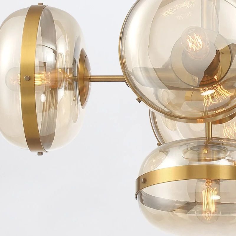 Eurofase LED Hanglamp Nottingham | 10X E27 Max 40W | Antique Brass