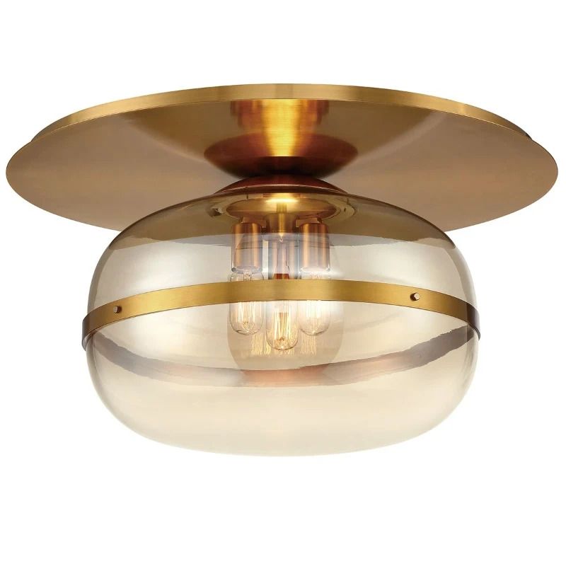 Eurofase LED Plafondlamp Nottingham | 3X E27 Max 40W | Antique Brass