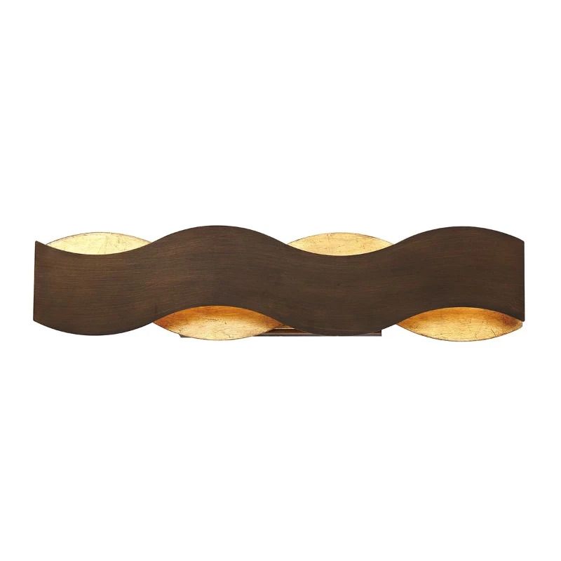 Eurofase LED Wandlamp Vaughan | 35W 3000K 830 | Bronze and Brushed Gold