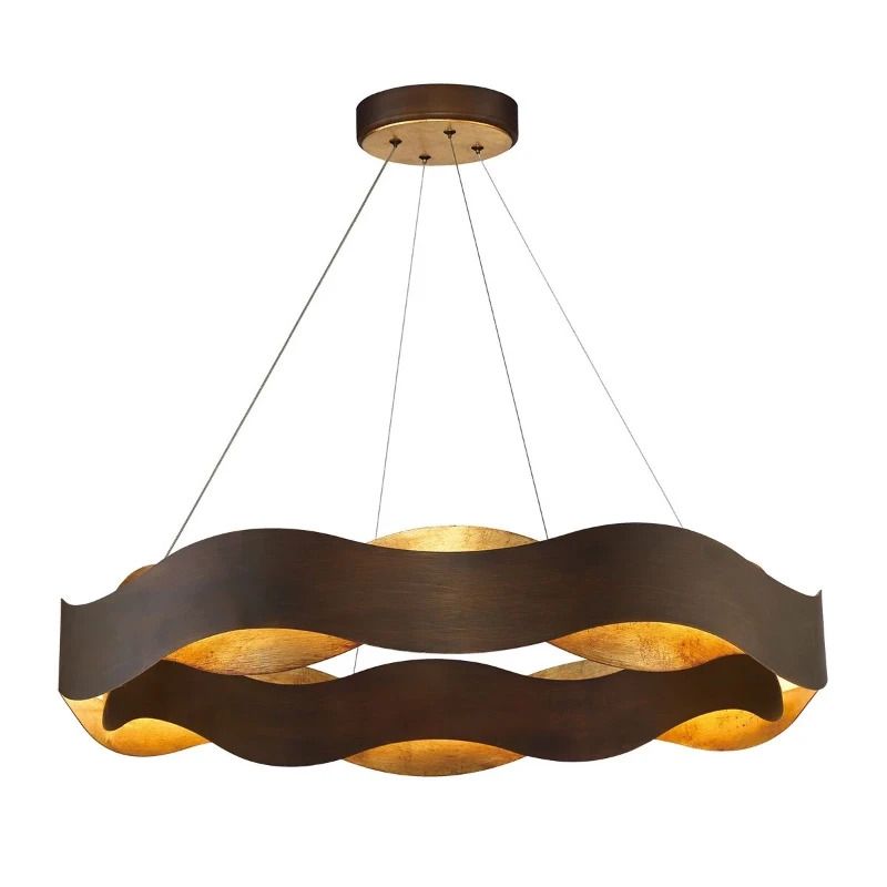 Eurofase LED Kroonluchter | 105W 3000K 830 | Bronze and Brushed Gold