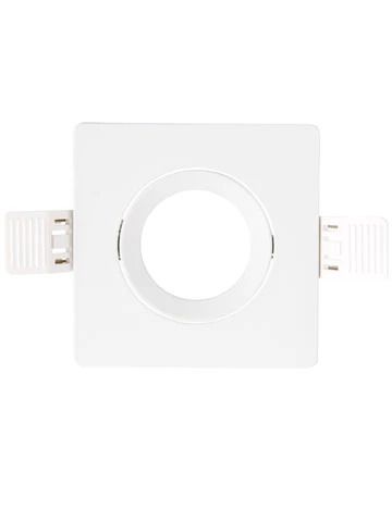 Interlight Frames MR16 GU10 | MR16 frame 90mm vierkant wit RAL9016 IP20
