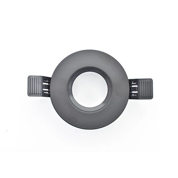 Interlight Frames MR16 GU10 | MR16 frame 90mm rond zwart RAL7021 IP65