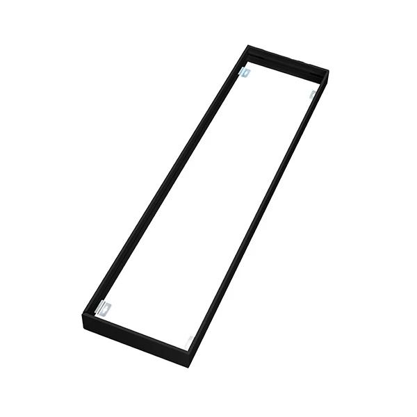 Interlight Next Paneel opbouwrand | Opbouw set paneel 1200x300mm IL-P195 zwart RAL9017