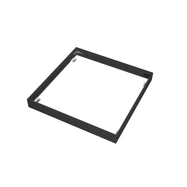 Interlight Next Paneel opbouwrand | Opbouw set paneel 600x600mm t.b.v. IL-P595 zwart RAL9017