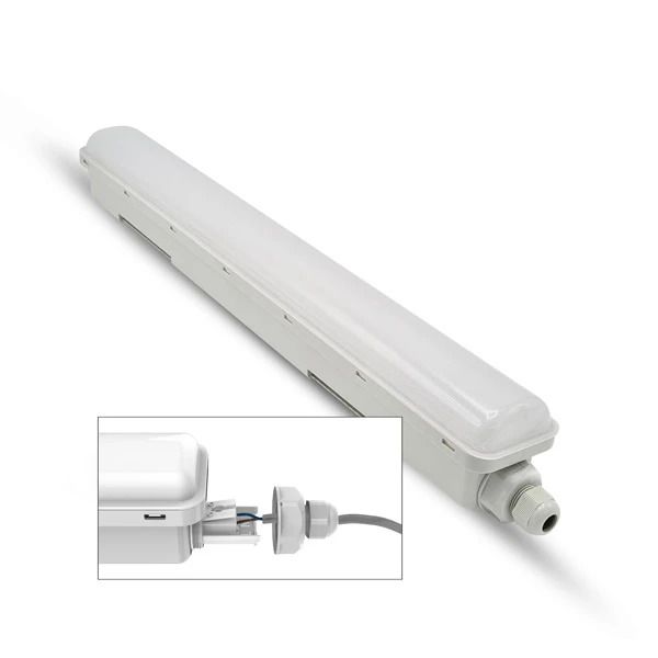 Interlight LED Waterdicht Armatuur 150cm | 50W 4000K 6000Lm | 840 IP65 | Easy Connect