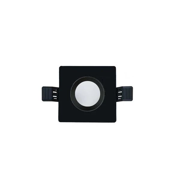 Interlight Frames MR16 GU10 | MR16 frame 90mm vierkant zwart RAL7021 IP20