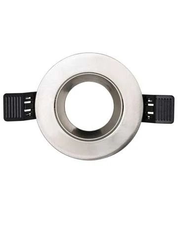 Interlight Frames MR16 GU10 | MR16 frame 90mm rond geborsteld chroom IP20